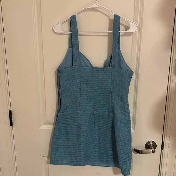 Le Lis Blue Tweed Mini Dress - Picture 6 of 6